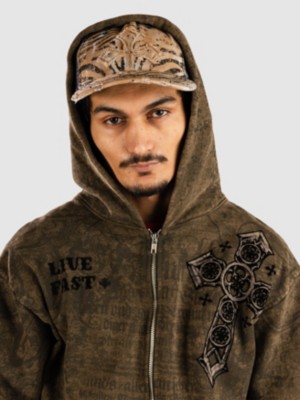 Affliction Crossed Zip Hoodie - buy now | ID-770014